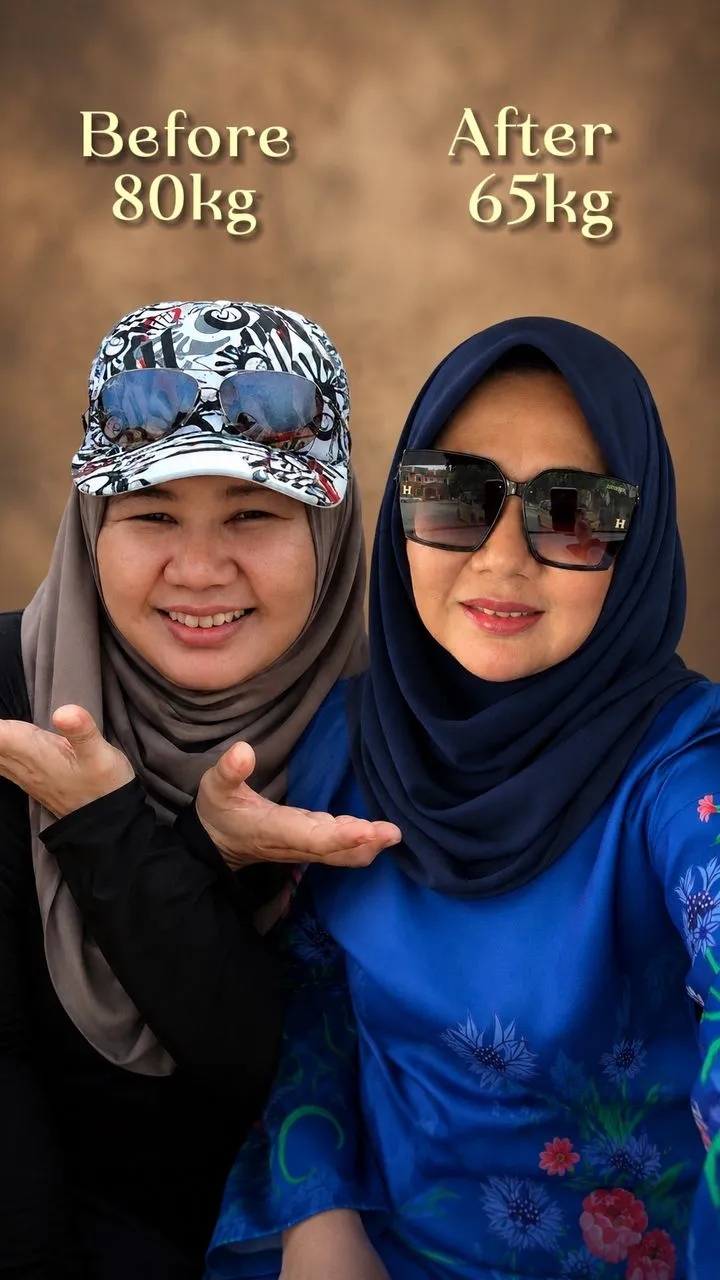 Coach Lea sebelum 80kg dan selepas 65kg, klik untuk tonton video