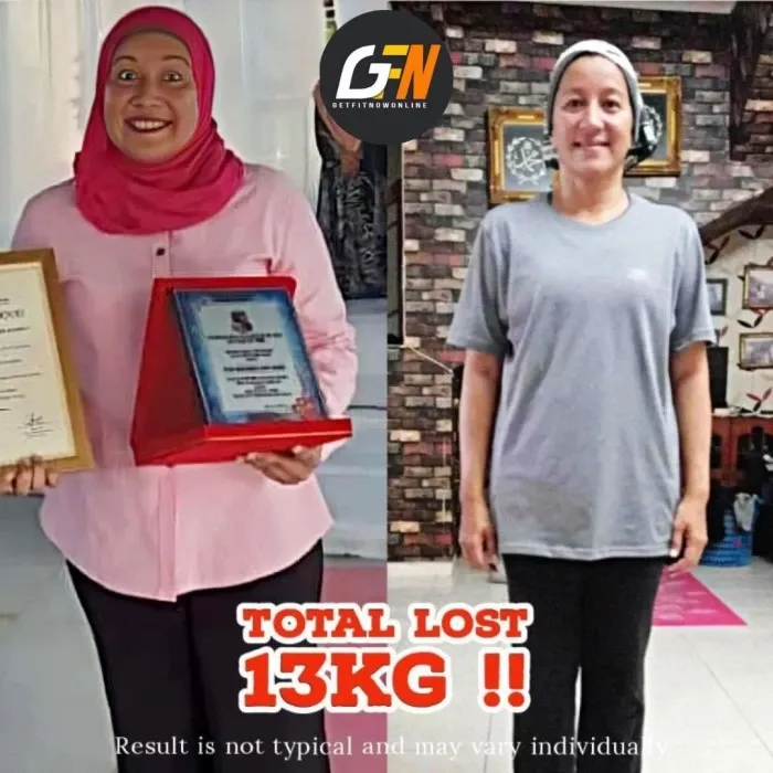 Peserta turun 13kg
