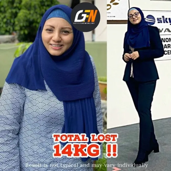 Peserta turun 14kg