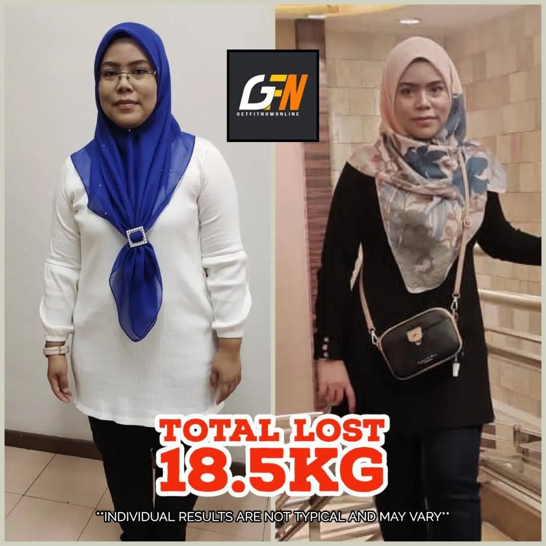 Peserta turun 18.5kg