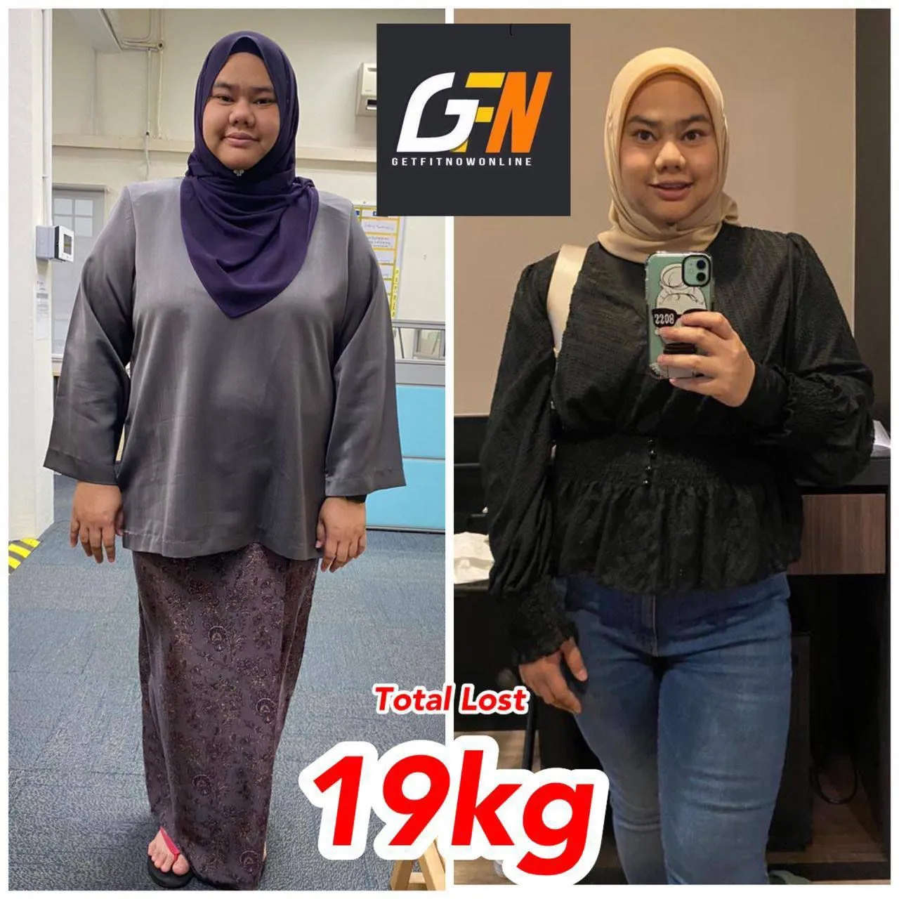 Peserta turun 19kg